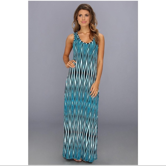 Calvin Klein Rayon Print maxi dress - Picture 2 of 8